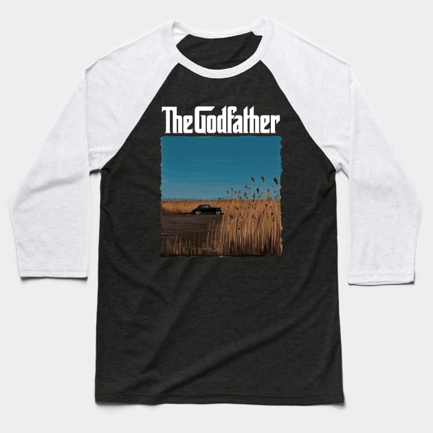 The Godfather Illustration with title / take the cannoli! Baseball T-Shirt by burrotees